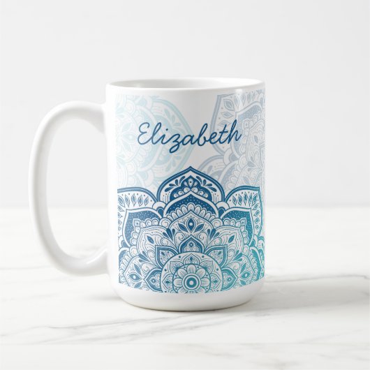 Eira Mandala 15 oz. Persoonlijke Mok (Links)