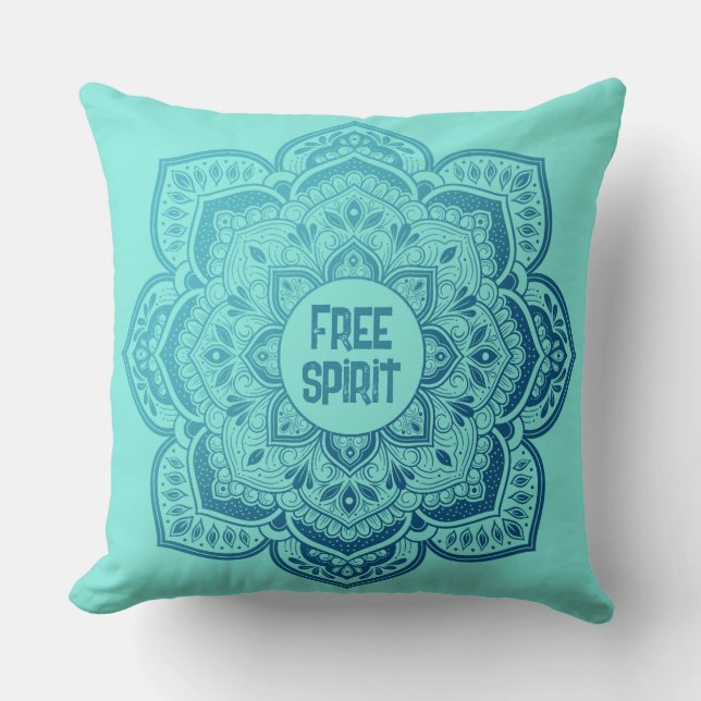 Eira Mandala Personalized Throw Pillow Kussen (Voorkant)
