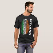 Eire Fingerprint St Patrick's Day Irish Flag Irela T-shirt (Voorkant volledig)