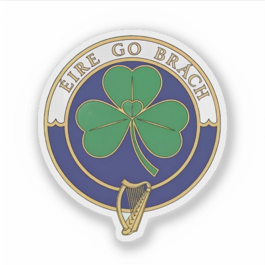 Éire go Brách - Ierland Voor altijd Sticker (Voorkant)