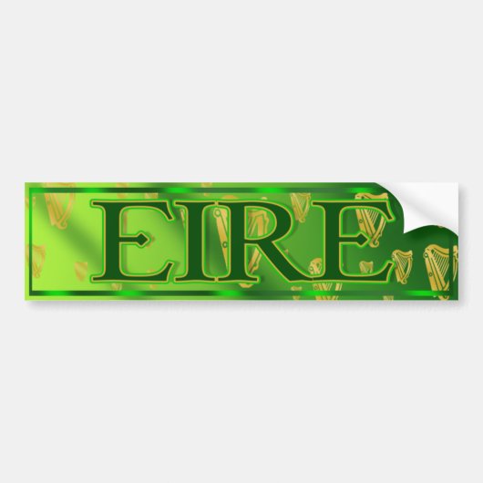 Eire ierland ierse bumpersticker (Voorkant)