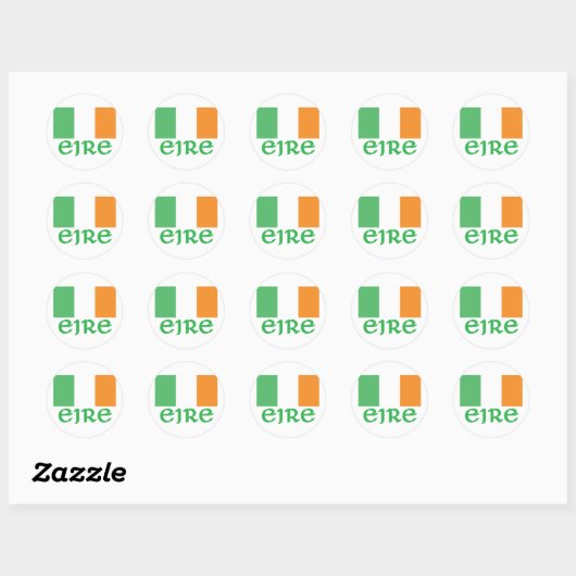 EIRE Irish Flag Ronde Sticker (Vel)