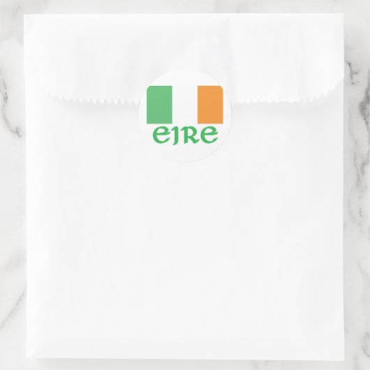 EIRE Irish Flag Ronde Sticker (Tas)