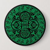 Eire: Keltisch Iers ambigram Ronde Button 4,0 Cm (Voorkant)