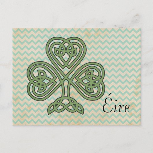 Éire Keltische klaver Briefkaart (Voorkant)