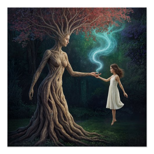 "Eirene’s Woodland Crossing” – A Surreal Reality Perfect Poster (Voorkant)