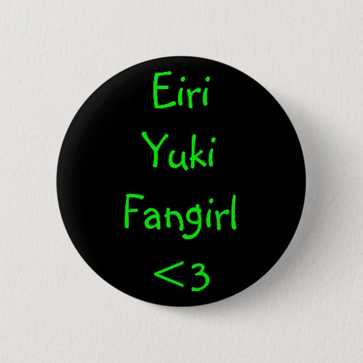 Eiri Yuki Fangirl <3 Ronde Button 5,7 Cm (Voorkant)