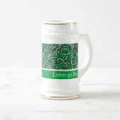 Éirinn go Brách Kelly Green Celtic Knot Bierpul (Voorkant rechts)