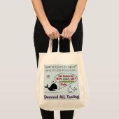 Eis ALLE tests voor walvissen op RoseWriters Tote Bag (Voorkant (product))