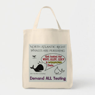 Eis ALLE tests voor walvissen op RoseWriters Tote Bag