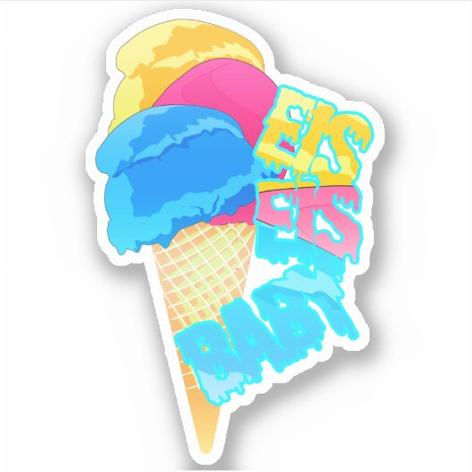 Eis Eis Baby  Sticker (Voorkant)
