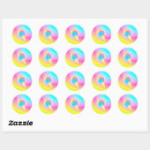 Eis Eiscreme Regenbogen Ronde Sticker (Vel)