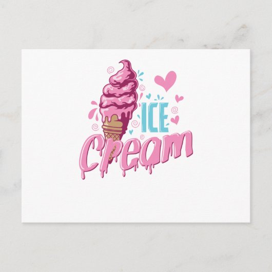 Eis "Ice Cream"-software Briefkaart (Voorkant)