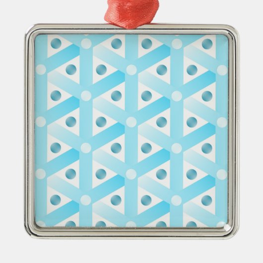 Eis und Schnee Kristalle Metalen Ornament (Voorkant)