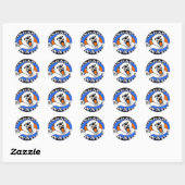 eisbaeren waedi.gif ronde sticker (Vel)