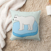 Eisbär auf der Eisscholle Kussen (Deken)