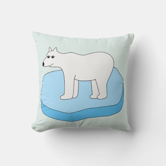 Eisbär auf der Eisscholle Kussen (Voorkant)