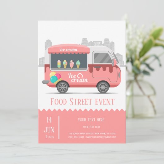 Eiscrème Kaart (Staand voorkant)