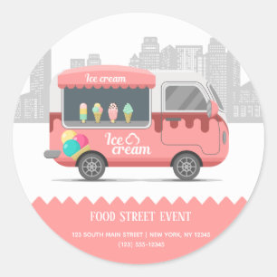 Eiscrème Ronde Sticker