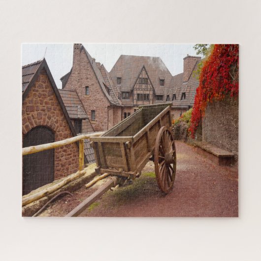 Eisenach Fortress Wartburg Duitsland. Legpuzzel (Horizontaal)