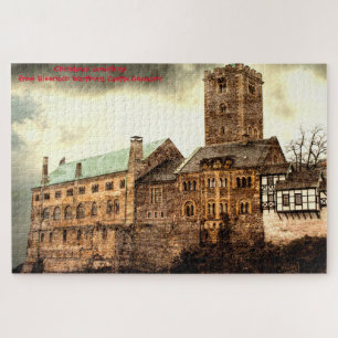 Eisenach Wartburg Kasteel Duitsland. Legpuzzel