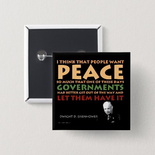 Eisenhower Button (Voorkant /achterkant)