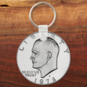 Eisenhower Dollar afbeelding Sleutelhanger (Voorkant)