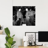 Eisenhower en Bradley praten over verzet Poster (Thuiskantoor)
