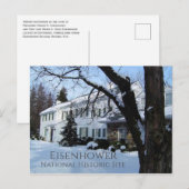 Eisenhower Home, Winter, Gettysburg, PA Briefkaart (Voorkant / Achterkant)