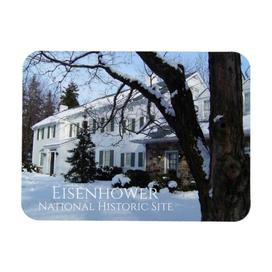 Eisenhower Home, Winter, Gettysburg, PA Magneet (Horizontaal)