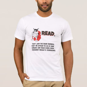 Eisenhower leest het Citaat van de brander van het T-shirt