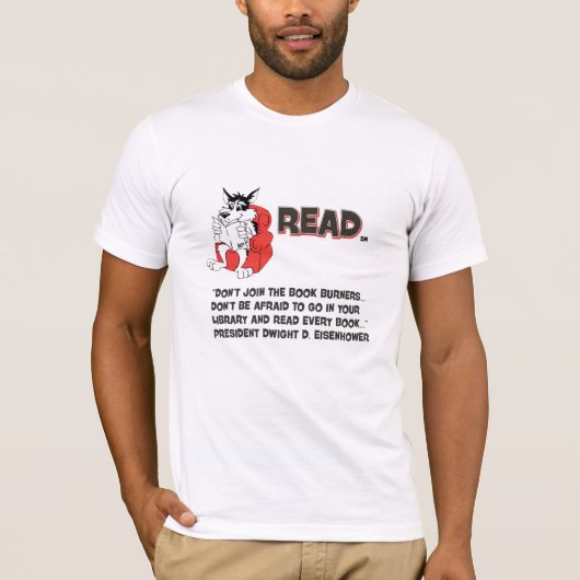 Eisenhower leest het Citaat van de brander van het T-shirt (Voorkant)