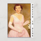 eisenhower mamie, IN PINK Briefkaart (Voorkant)
