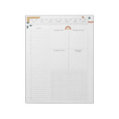 Eisenhower Matrix niet gedateerd dagelijks Notitieblok (Linkerzijde)