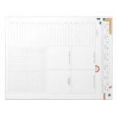 Eisenhower Matrix niet gedateerd dagelijks Notitieblok (Voorkant)