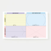 Eisenhower Matrix Post It Post-it® Notes (Voorkant)