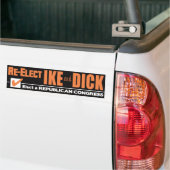 Eisenhower Nixon IKE  Bumpersticker (Op Truck)