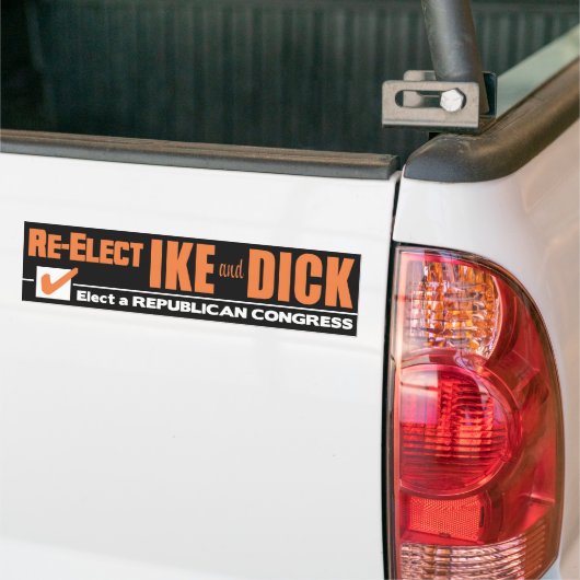 Eisenhower Nixon IKE  Bumpersticker (Op Truck)