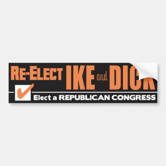 Eisenhower Nixon IKE  Bumpersticker