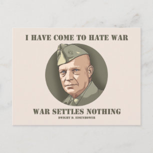 Eisenhower - oorlog briefkaart