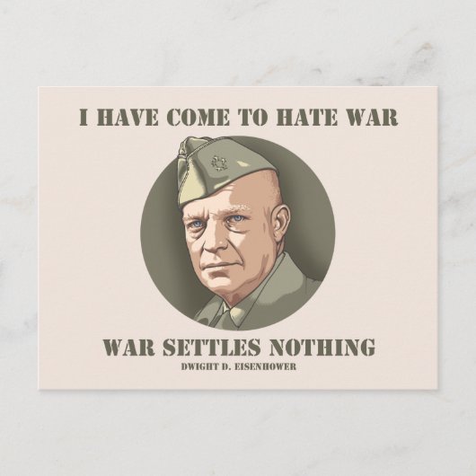 Eisenhower - oorlog briefkaart (Voorkant)