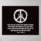 Eisenhower Quotation Peace Poster Print (Voorkant)