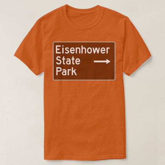 Eisenhower State Park Texas Brown Highway Traffice T-shirt (Design voorkant)