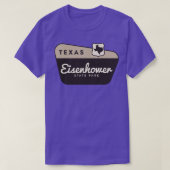 Eisenhower State Park Texas Welkomstbord T-shirt (Design voorkant)