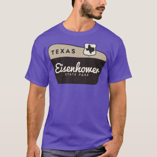 Eisenhower State Park Texas Welkomstbord T-shirt