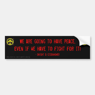 Eisenhower-vrede Bumpersticker