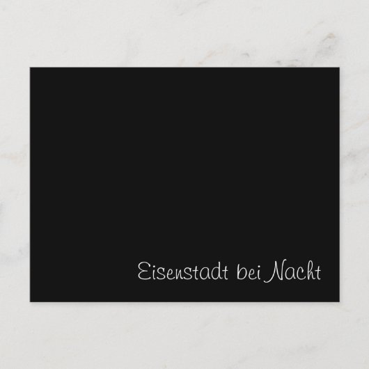 "Eisenstadt bei Nacht" grappige kaart (Voorkant)