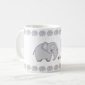 EisforElephant–FunAlphabetCupDesign Koffiemok (Voorkant links)