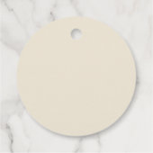 Eishell Solid Color Bedankjes Labels (Achterkant)