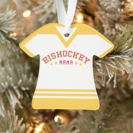 Eishockey Mama Hockey mama German Ornament (Boom)